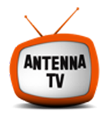 orange tv with a white screen