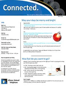 Newsletter 2010 Winter cover