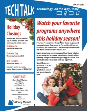 Newsletter 2019 Winter cover