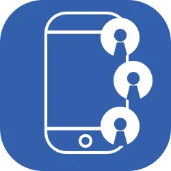 A phone with people