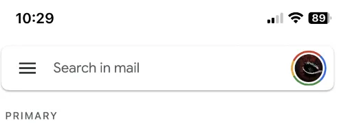 First step for gmail app
