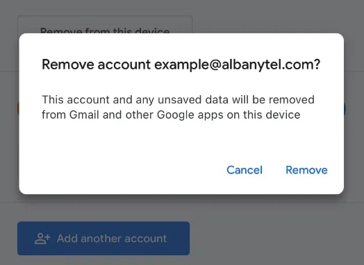 Fourth step of Gmail app