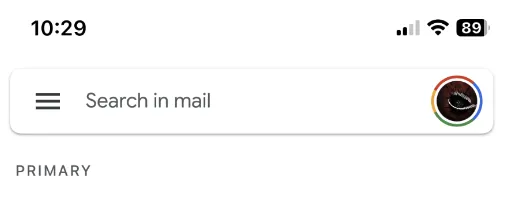 Fifth step of Gmail app