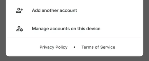 Sixth step of gmail app