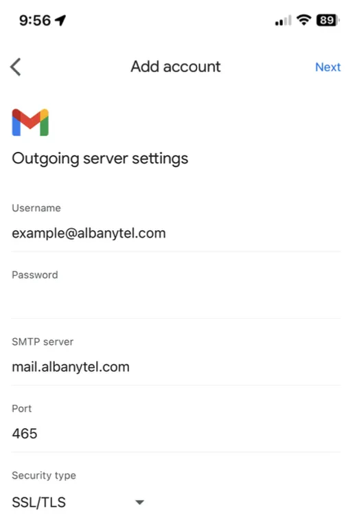 Tenth step of gmail app