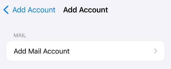 Add mail account